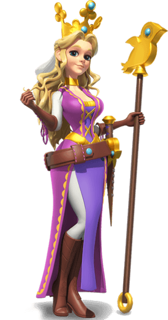 Constance — Elite gathering commander, Tier S+ wood specialist với bonus RSS on completion