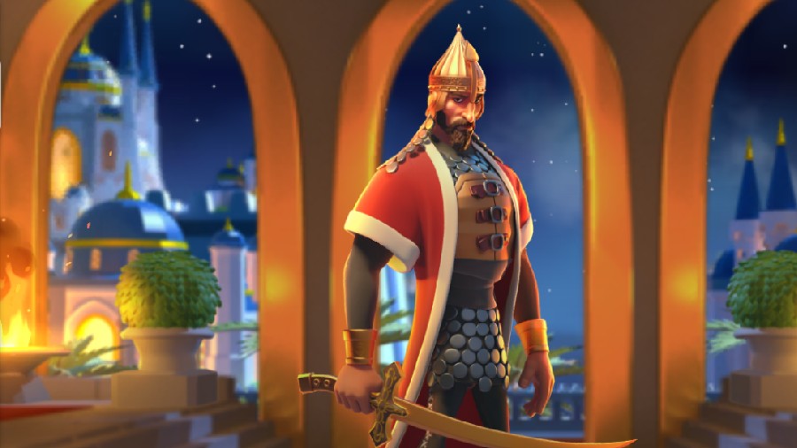 Mehmed II — Legendary cavalry commander S+ tier, active skill nuke 1150 dmg vs 5 targets + 700 dmg garrison bonus